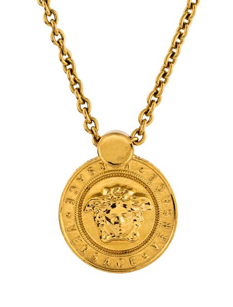 versace medusa head necklace.